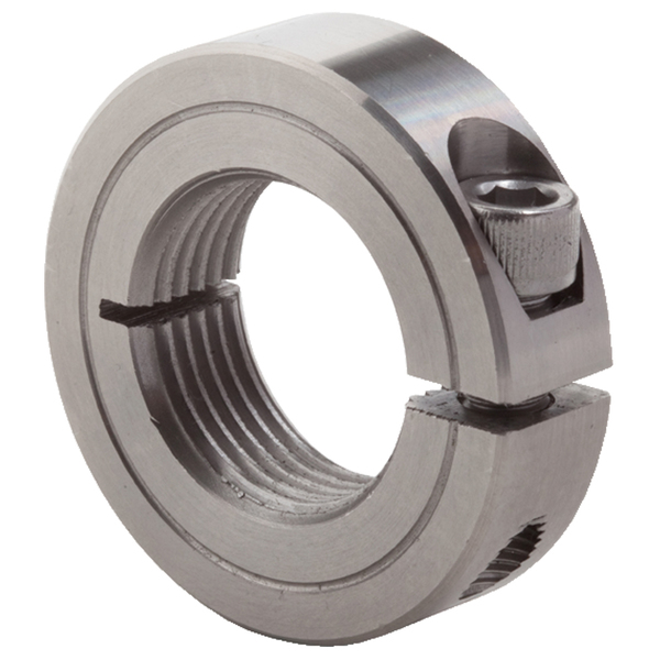 Climax Metal Products 5/16" ID Split Threaded Collar, Ss ISTC-031-24-S